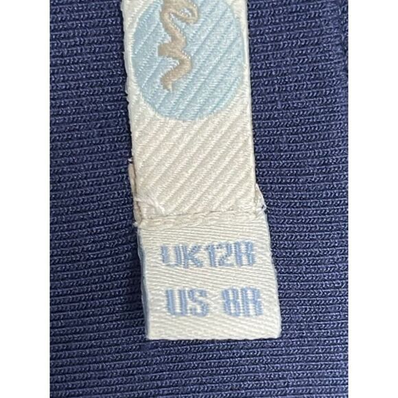 Boden size 8 Blue Floral Pant Jumpsuit Romper Wide Leg Maxi Pants Stretch - Picture 4 of 12